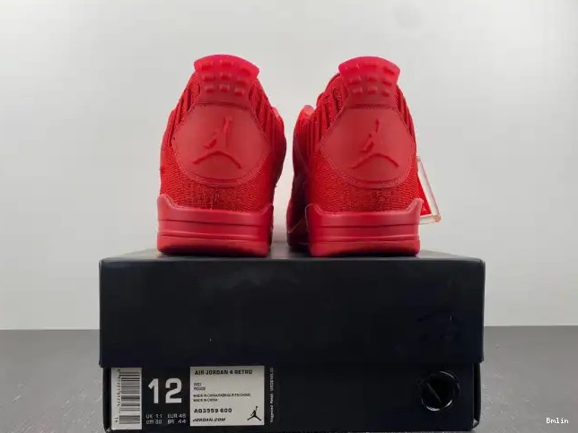 Bmlin Shoes 4 Retro Red Flyknit AQ3559-600 Jordan 0524